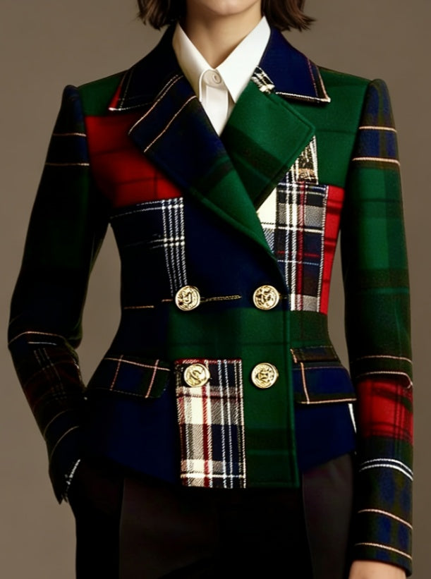 Women's Double-breasted Elegant Suit Jacket