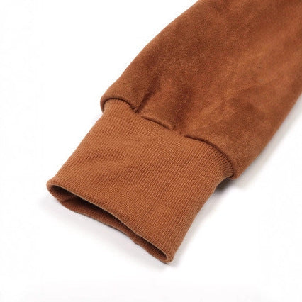 Zippered Wool Jacket With Long Sleeves