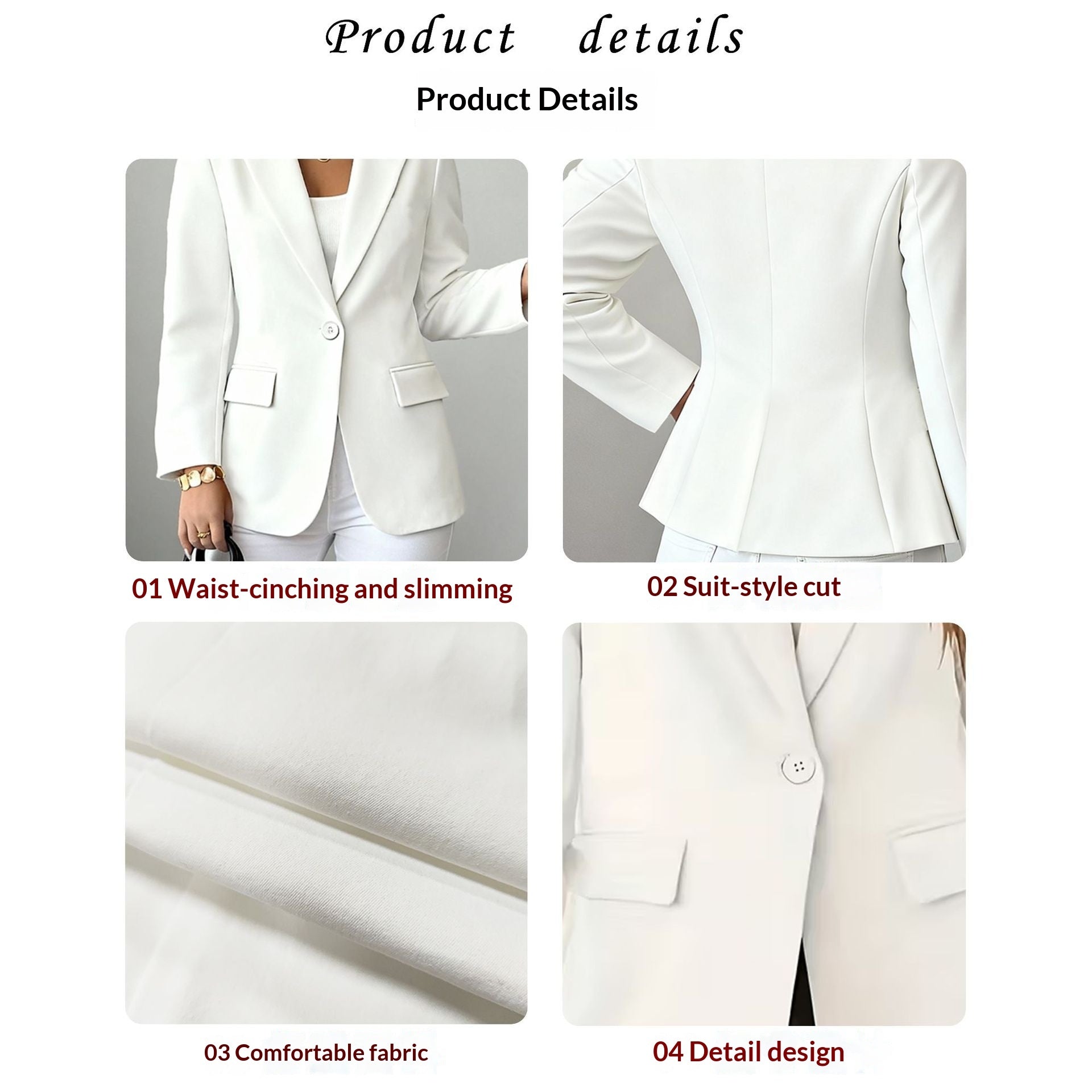 Professional Commuter Womens Sophisticated Formal Suit