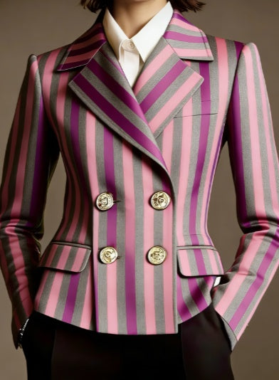 Women's Double-breasted Elegant Suit Jacket