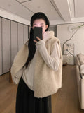 Stylish Casual Layered Outerwear Hooded Vest