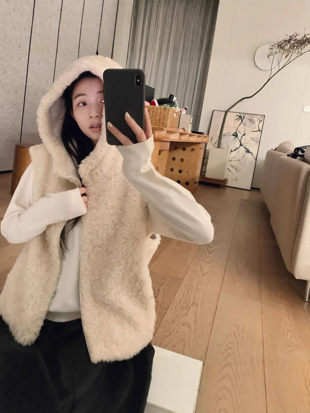 Stylish Casual Layered Outerwear Hooded Vest