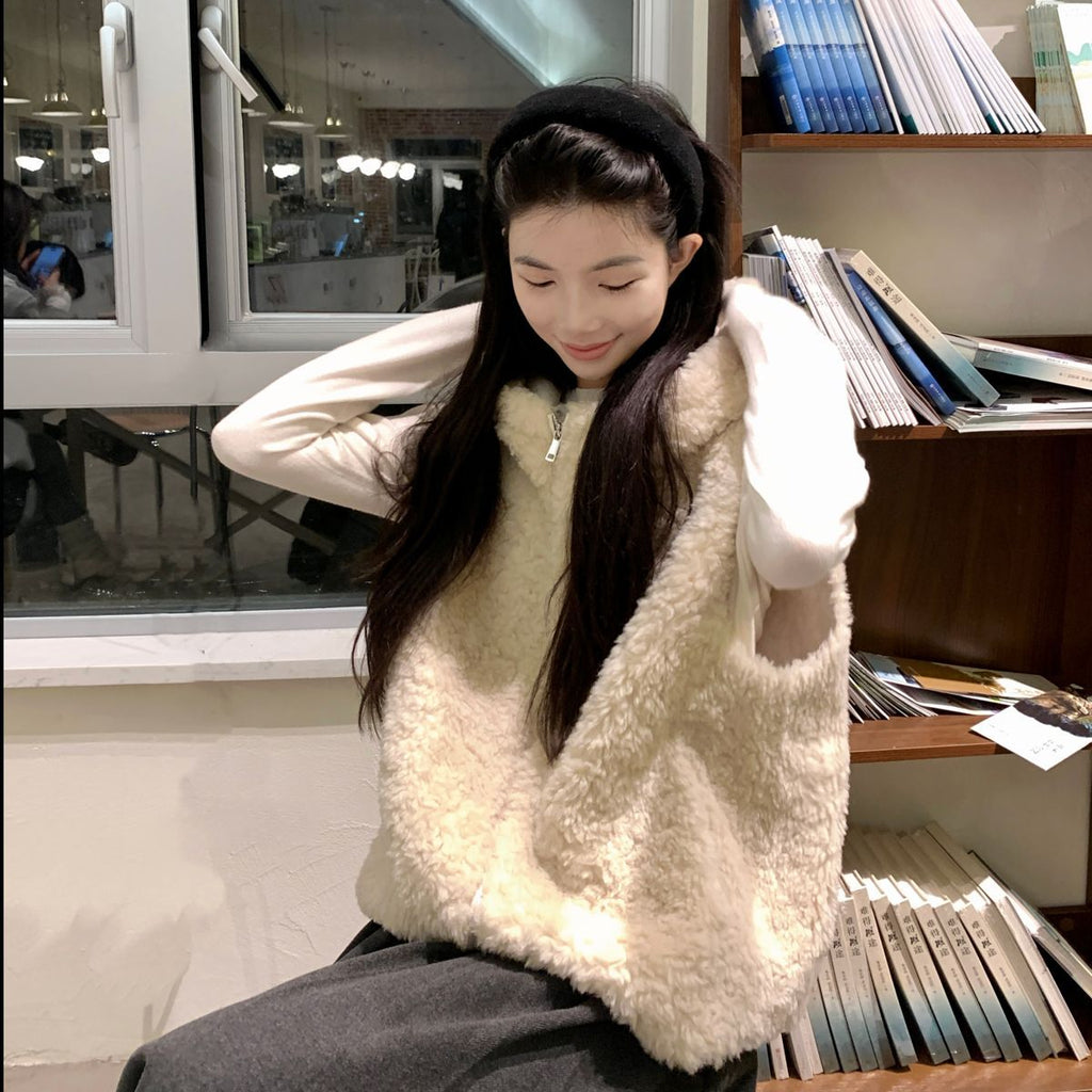 Stylish Casual Layered Outerwear Hooded Vest