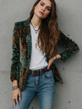 New Women's Clothing, New Autumn And Winter Women's Clothing, New Printed Fashion Casual Commuting Suit Jacket With Lining
