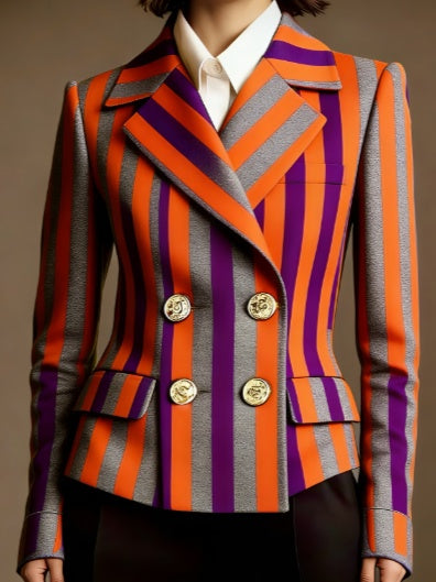 Women's Double-breasted Elegant Suit Jacket